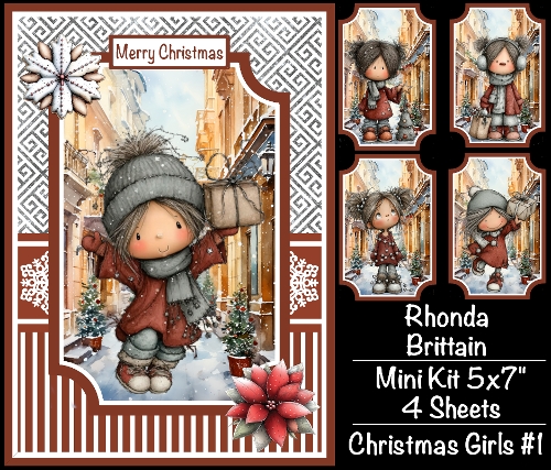 Christmas Girl #1 Mini Kit 5x7 (4)