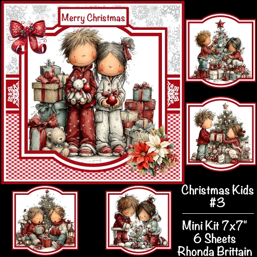 Christmas Kids #3 Mini Kit 7x7 (5)