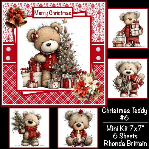 Christmas Teddy #6 Mini Kit 7x7 (5)