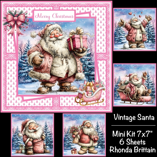 Vintage Santa Mini Kit 7x7 (5)