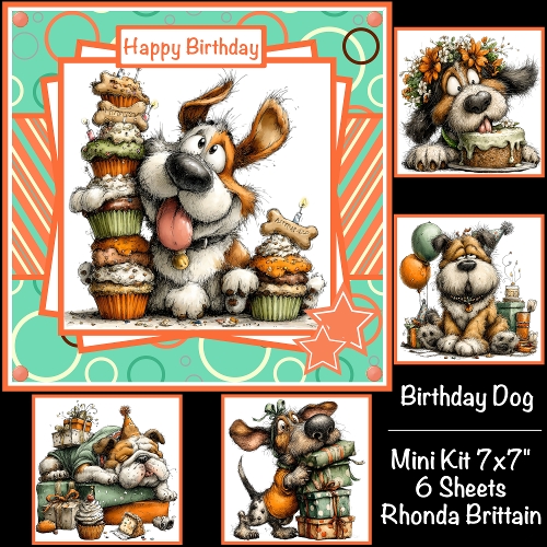 Birthday Dogs #1 Mini Kit 7x7 (5)