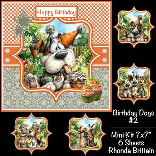 Birthday Dogs #2 Mini Kit 7x7 (5)