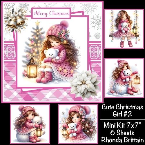 cup1412393_40 - Cute Christmas Girl #2 Mini Kit 7x7