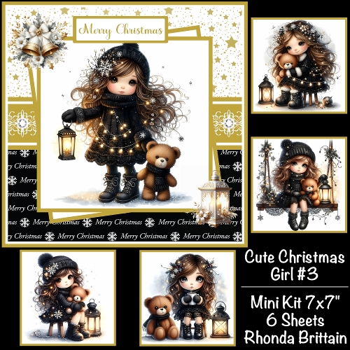 cup1412394_40 - Cute Christmas Girl #3 Mini Kit 7x7