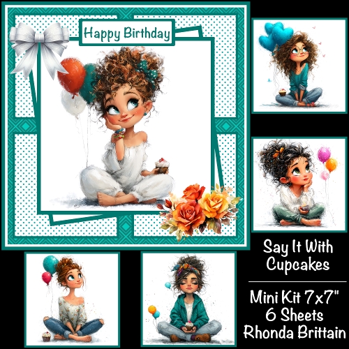 Say It With Cupcakes Mini Kit 7x7 (5)