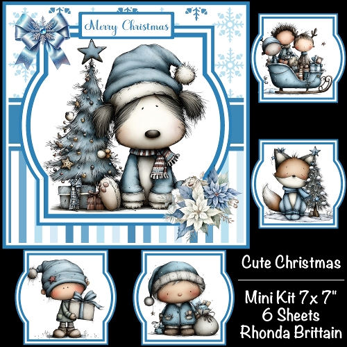 Cute Christmas #1 Mini Kit 7x7 (5)