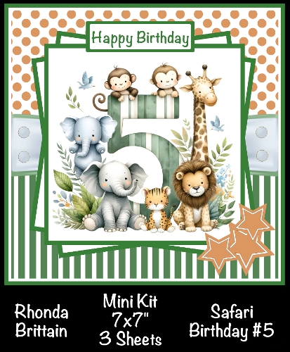 Safari Birthday #5 Mini Kit 7x7 (3)