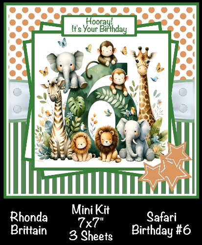 Safari Birthday #6 Mini Kit 7x7 (3)