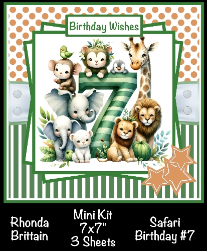 Safari Birthday #7 Mini Kit 7x7 (3)