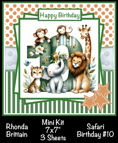 Safari Birthday #10 Mini Kit 7x7 (3)