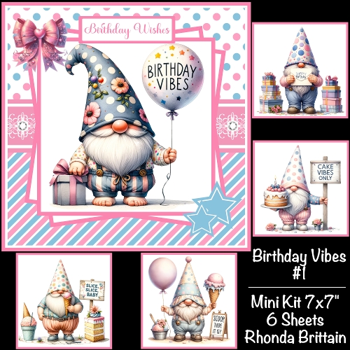 Birthday Vibes #1 Mini Kit 7x7 
