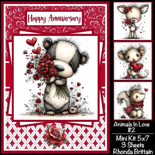 Animals In Love #2 Mini Kit 5x7
