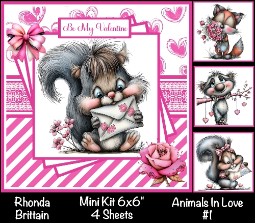Animals In Love #1 Mini Kit 6x6