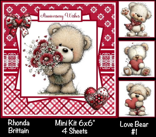 Love Bear #1 Mini Kit 6x6