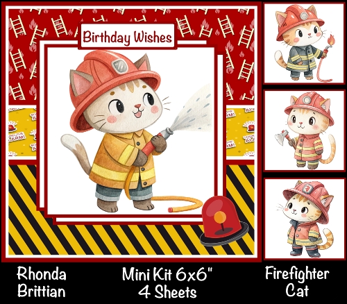 Firefighter Cat Mini Kit 6x6 (4)