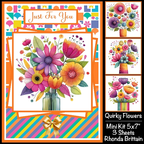 Quirky Flowers #1 Mini Kit 5x7 (3)