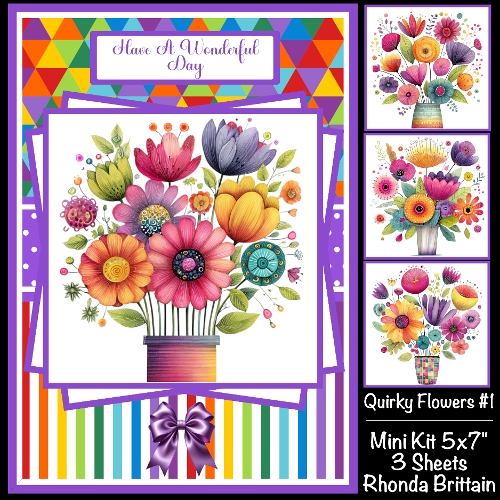 Quirky Flowers #2 Mini Kit 5x7 (3)
