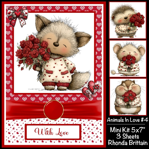 Animals In Love #4 Mini Kit 5x7