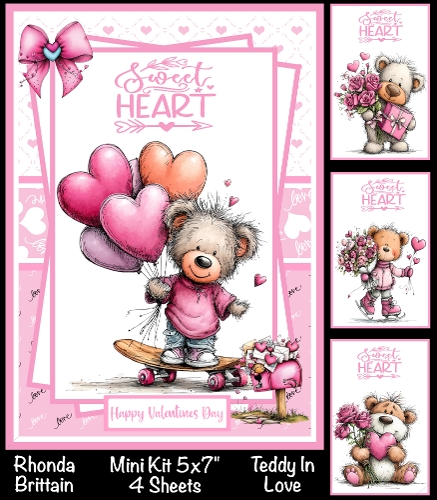 Teddy In Love Mini Kit 5x7 (4)