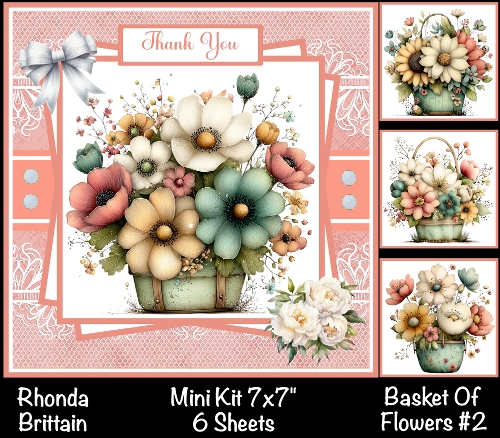 cup1421343_40 - Basket Of Flowers #2 Mini Kit 7x7(4)