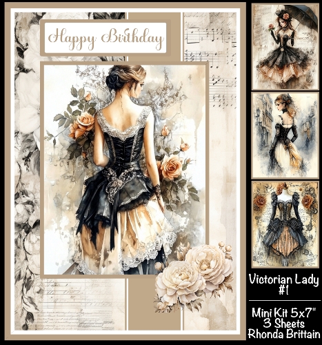 Victorian Lady #1 Mini Kit 5x7 (3)