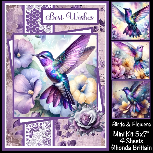 Birds & Flowers Mini Kit 5x7 (4)