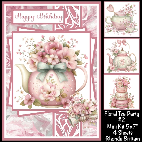 Floral Tea Party #2 Mini Kit 5x7 (4)