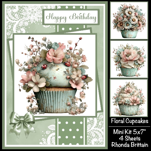 Floral Cupcakes Mini Kit 5x7 (4)