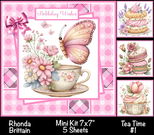 Tea Time #1 Mini Kit 7x7 (4) * Customer Request*