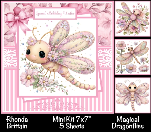 Magical Dragonflies Mini Kit 7x7 (4) * Customer Request*
