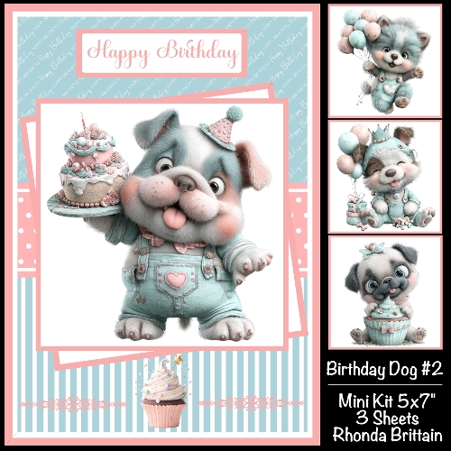 Birthday Dogs #2 Mini Kit 5x7 (3)