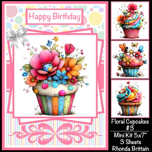 cup1429531_40 - Floral Cupcakes #3 Mini Kit 5x7 (3)