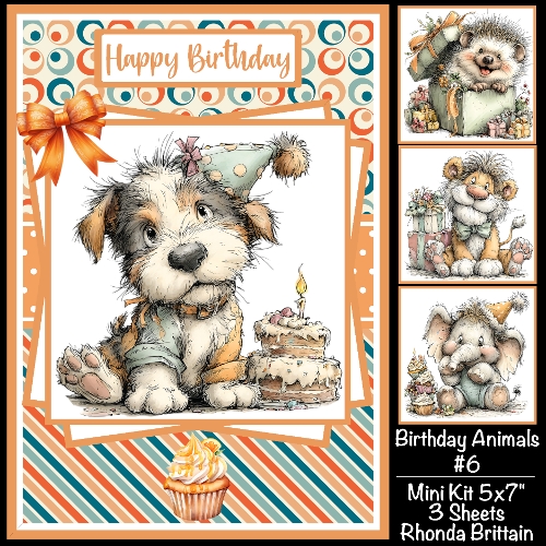 Birthday Animals #6 Mini Kit 5x7 (3)