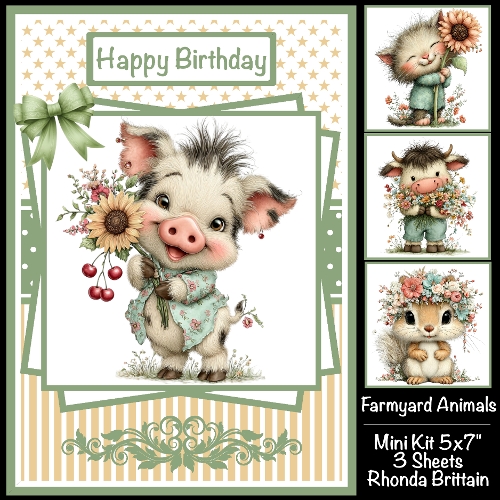 Farmyard Animals Mini Kit 5x7 (3)