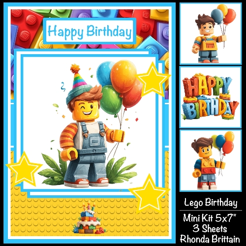 Lego Birthday #1 Mini Kit 5x7 (3)