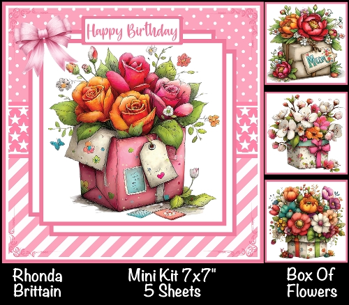 Box Of Flowers Mini Kit 7x7 (4) *Customer Request*
