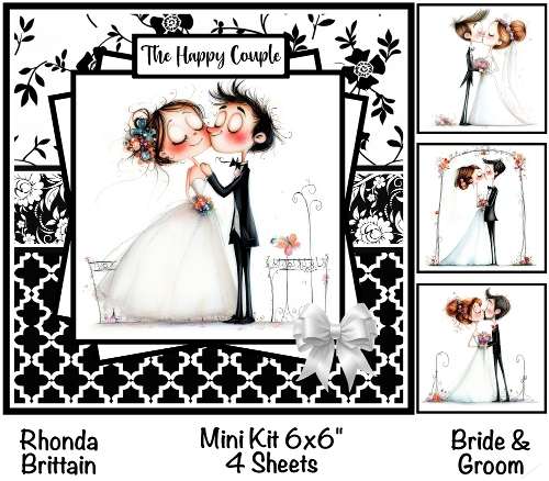 Bride & Groom Mini Kit 6x6 (4) *Cust Req Kristina Norbat*