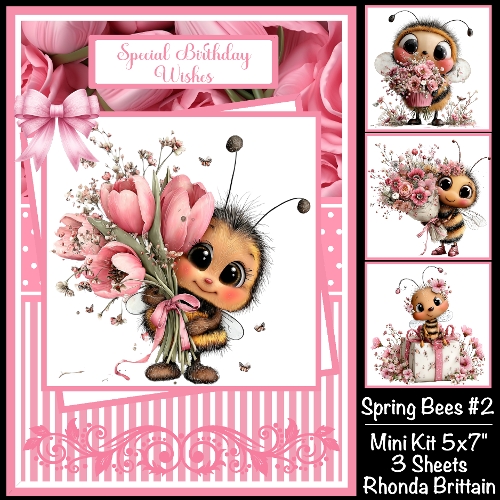 Spring Bee #2 Mini Kit 5x7 (3) Plus Bonus