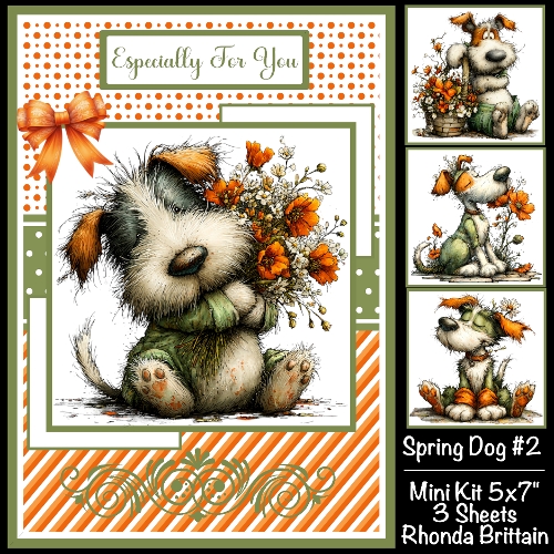 Spring Dogs #2 Mini Kit 5x7 (3) Plus Bonus