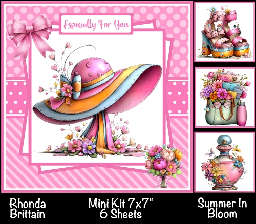 Summer In Bloom Mini Kit 7x7 (4) Plus Bonus *Customer Request*