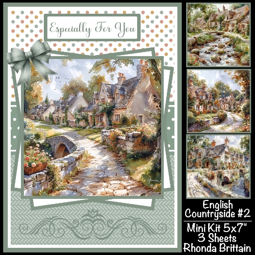 English Countryside #2 Mini Kit 5x7 (3) Plus Bonus 