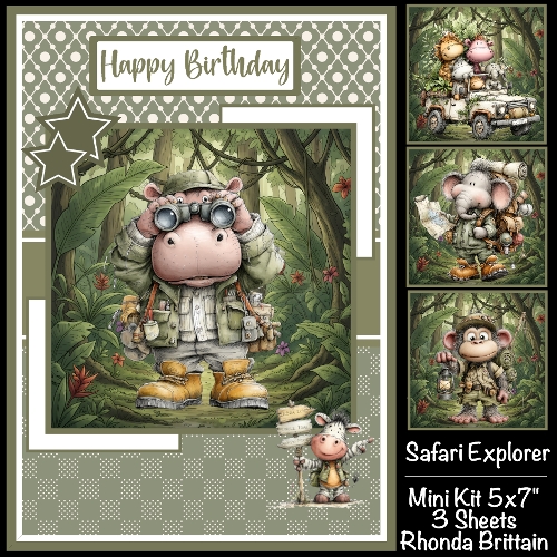 Safari Explorer Mini Kit 5x7 (3) Plus Bonus