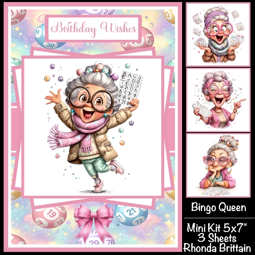Bingo Queen Mini Kit 5x7 (3) Plus Bonus