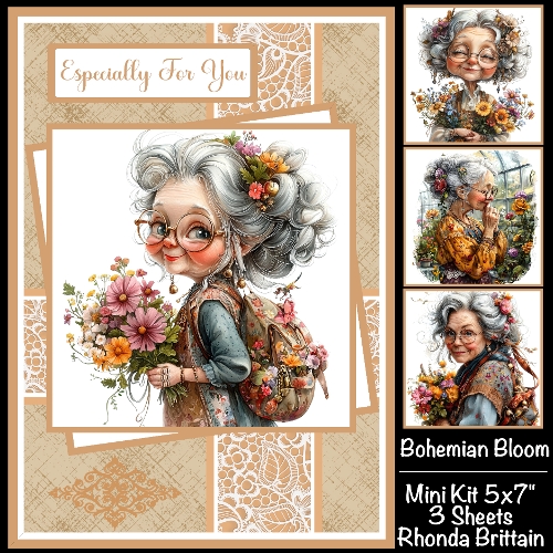 Bohemian Bloom Mini Kit 5x7 (3) Plus Bonus
