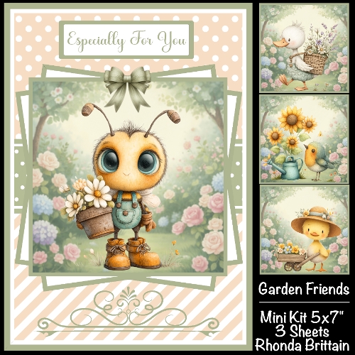 Garden Friends Mini Kit 5x7 (3) Plus Bonus