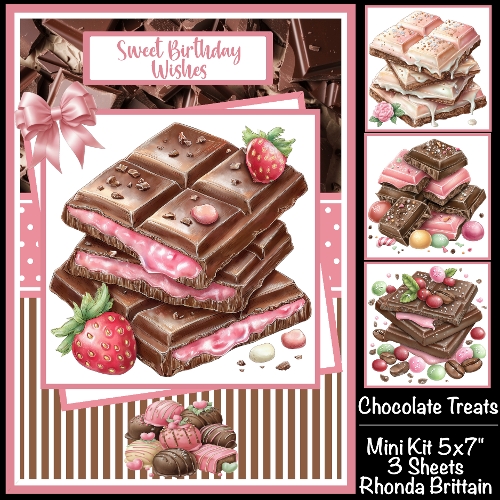 Chocolate Treats Mini Kit 5x7 (3) Plus Bonus