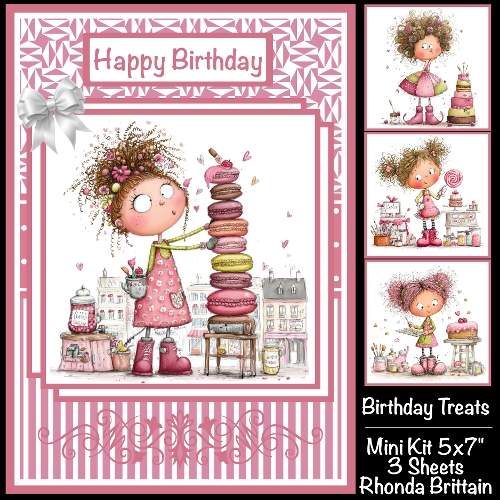 Birthday Treats Mini Kit 5x7 (3) Plus Bonus