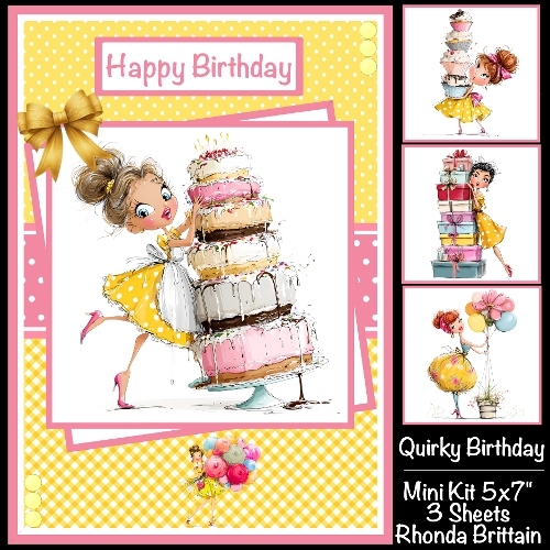 cup1439217_40 - Quirky Birthday Mini Kit 5x7 (3) Plus Bonus