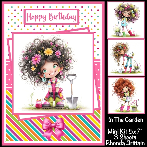 In The Garden Mini Kit 5x7 (3) Plus Bonus