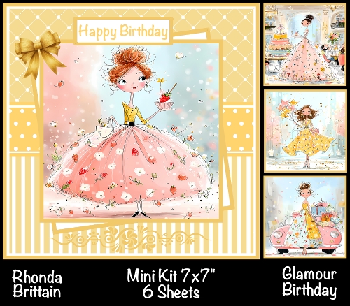 cup1440080_40 - Glamour Birthday Mini Kit 7x7 (4) Plus Bonus *Customer Request*